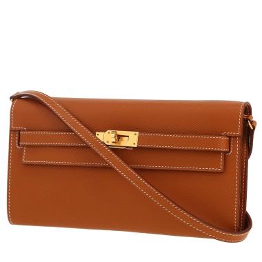 Bolso bandolera Hermès  Kelly To Go en cuero epsom color oro