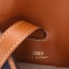 Pochette-ceinture Fendi   en cuir marron et denim bleu-foncé - Detail D2 thumbnail