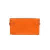 Hermès  Kelly wallet wallet  in orange Mysore leather - Detail D7 thumbnail