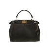 Sac bandoulière Fendi  Mini Peekaboo en cuir noir - 360 thumbnail