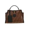 Sac bandoulière Fendi  Mini Peekaboo en cuir noir - Detail D5 thumbnail