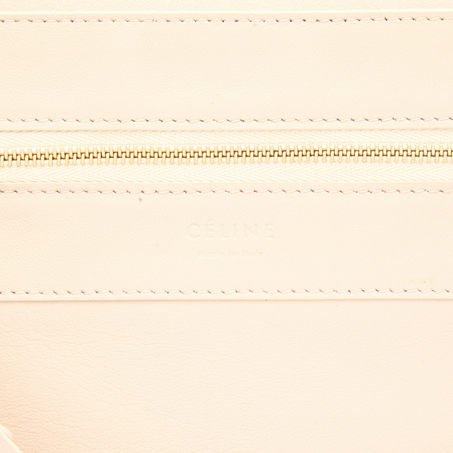 Bolso Cabás Celine  Horizontal grande  en cuero bicolor beige y rosa - Detail D2