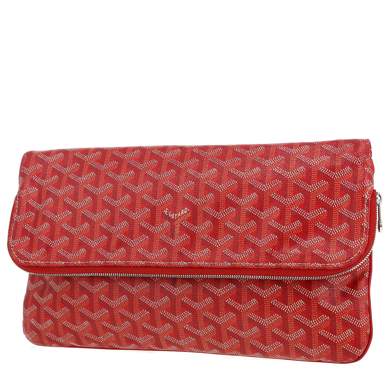 Goyard Sainte Marie pouch in red Goyard canvas