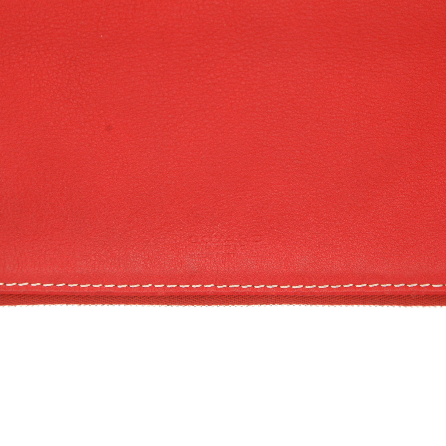 Goyard Sainte Marie pouch in red Goyard canvas - Detail D2