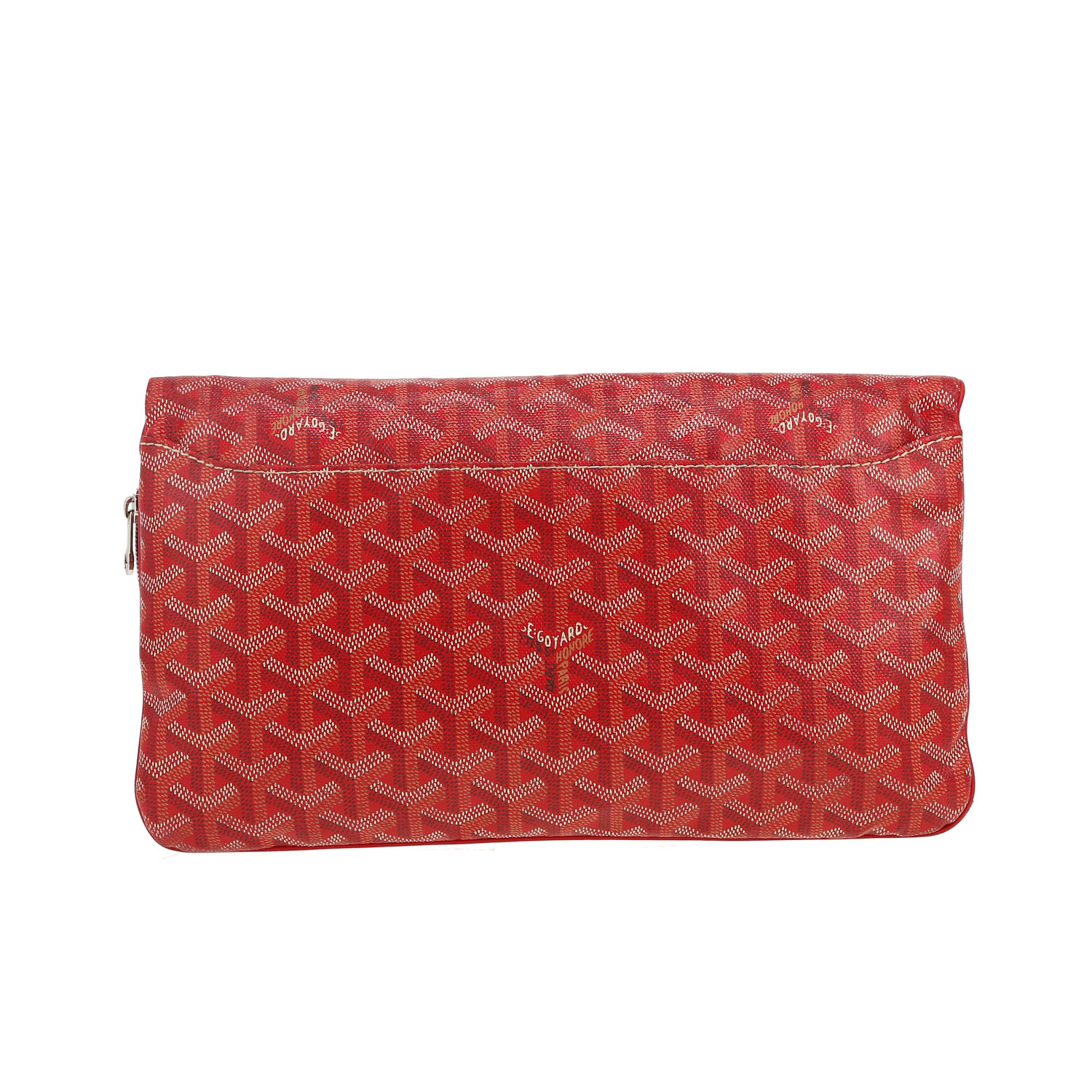 Goyard Sainte Marie pouch in red Goyard canvas - Detail D7