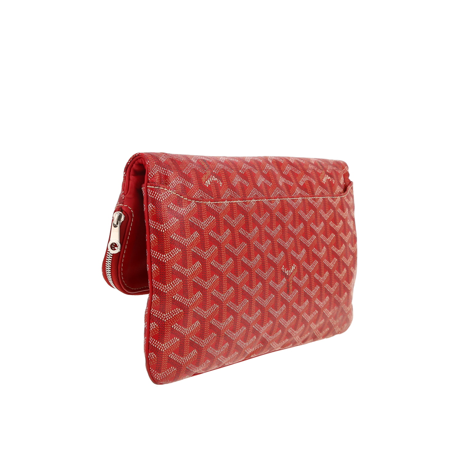 Pochette Goyard  Sainte Marie en toile Goyardine rouge - Detail D8