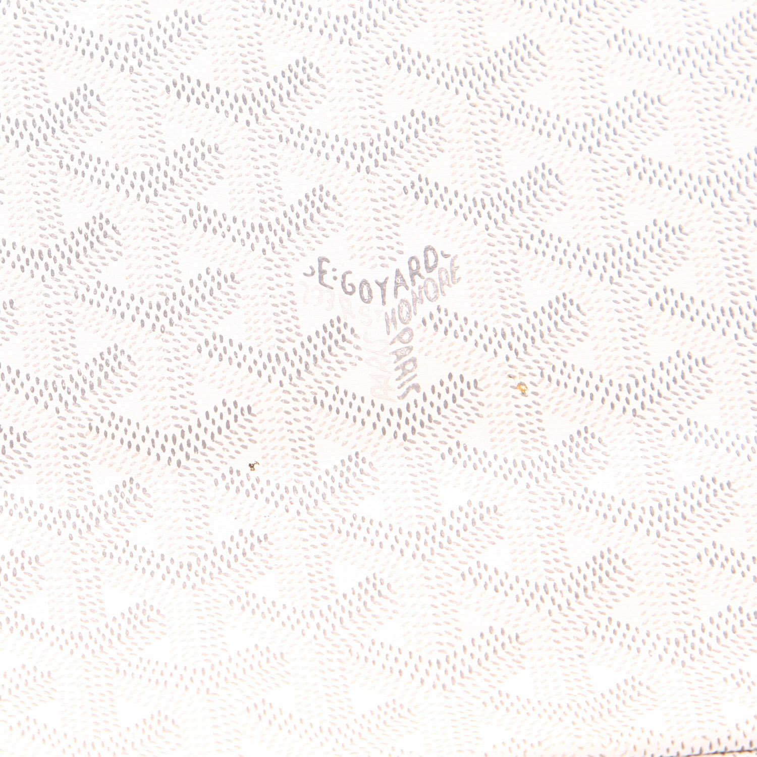 Goyard Saint-Louis tote bag in white Goyardine canvas and white leather - Detail D2