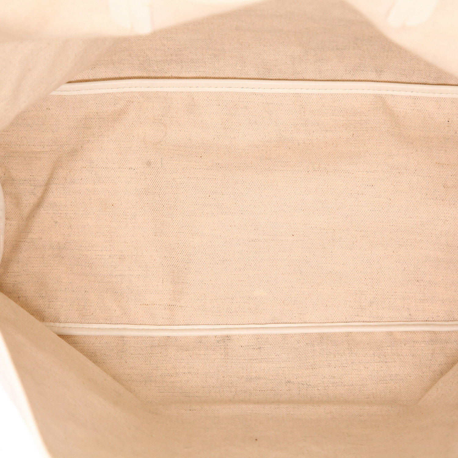 Goyard Saint-Louis tote bag in white Goyardine canvas and white leather - Detail D3