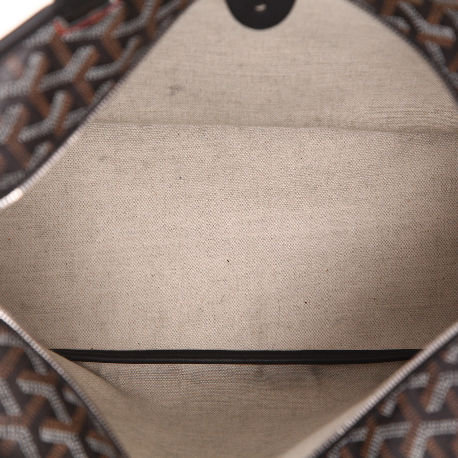 Goyard Artois tote bag in black Goyardine canvas and black leather - Detail D3