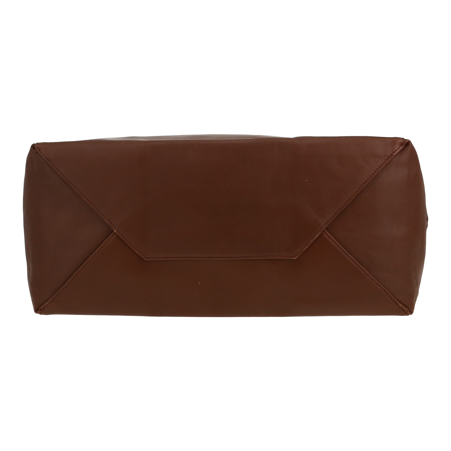 Bolso Cabás Celine  Horizontal en cuero marrón - Detail D1