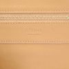 Celine  Vertical shopping bag  in beige and navy blue leather - Detail D2 thumbnail