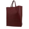 Celine  Vertical shopping bag  in burgundy leather - 00pp thumbnail