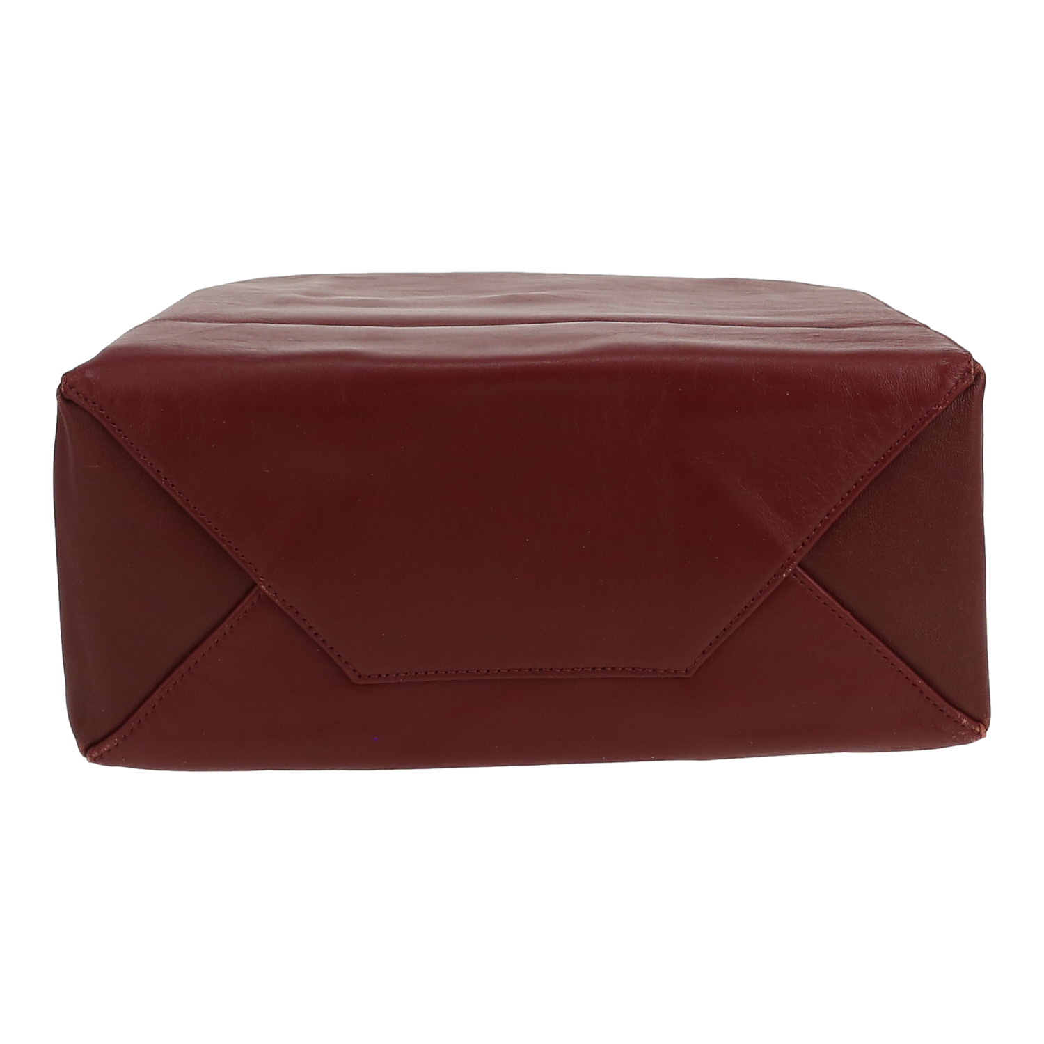 Shopping bag Celine  Vertical in pelle bordeaux - Detail D1