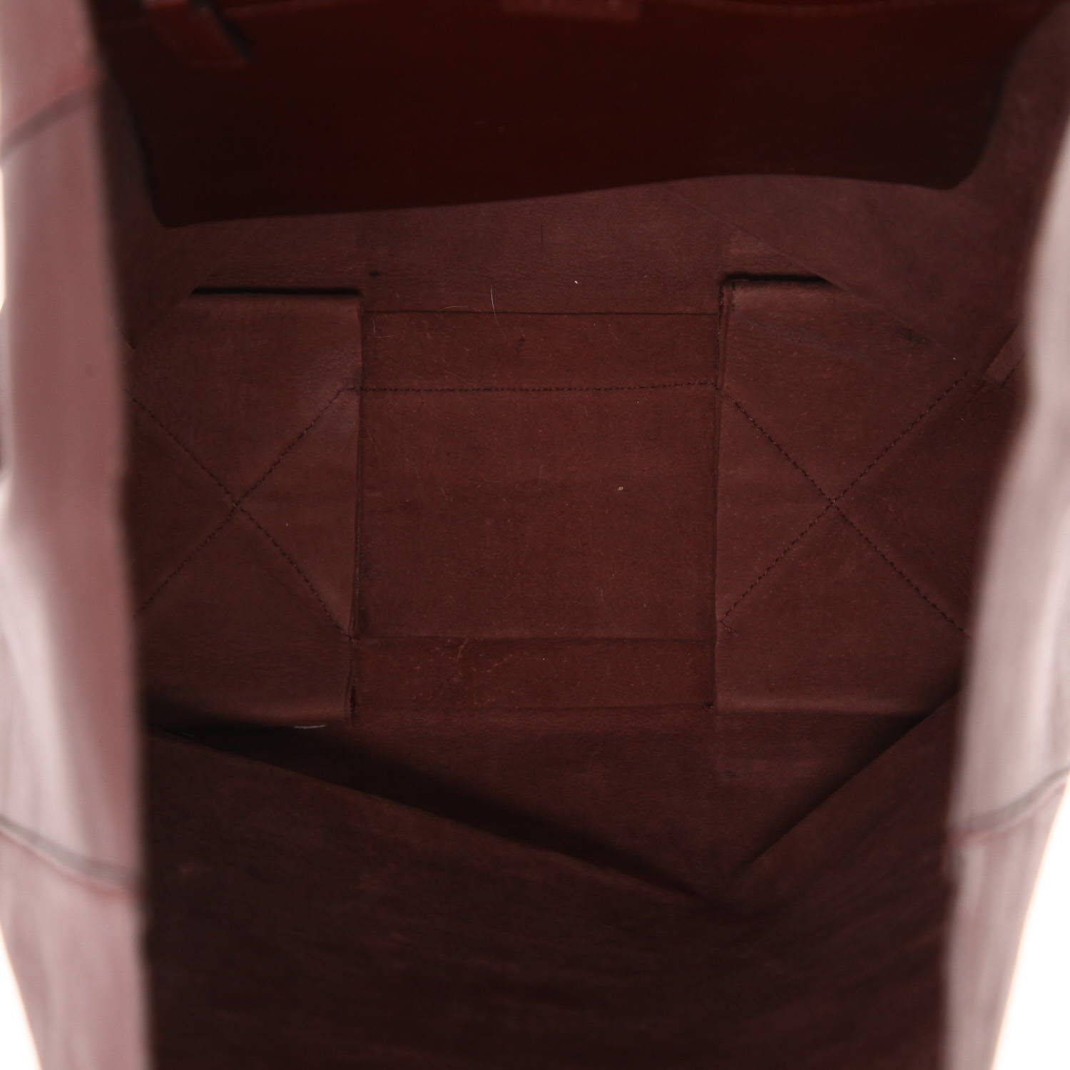 Shopping bag Celine  Vertical in pelle bordeaux - Detail D3