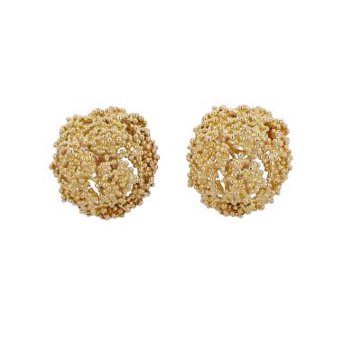 Boucheron   1960's earrings in yellow gold