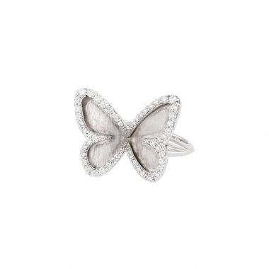 Messika Butterfly ring in white gold and diamonds