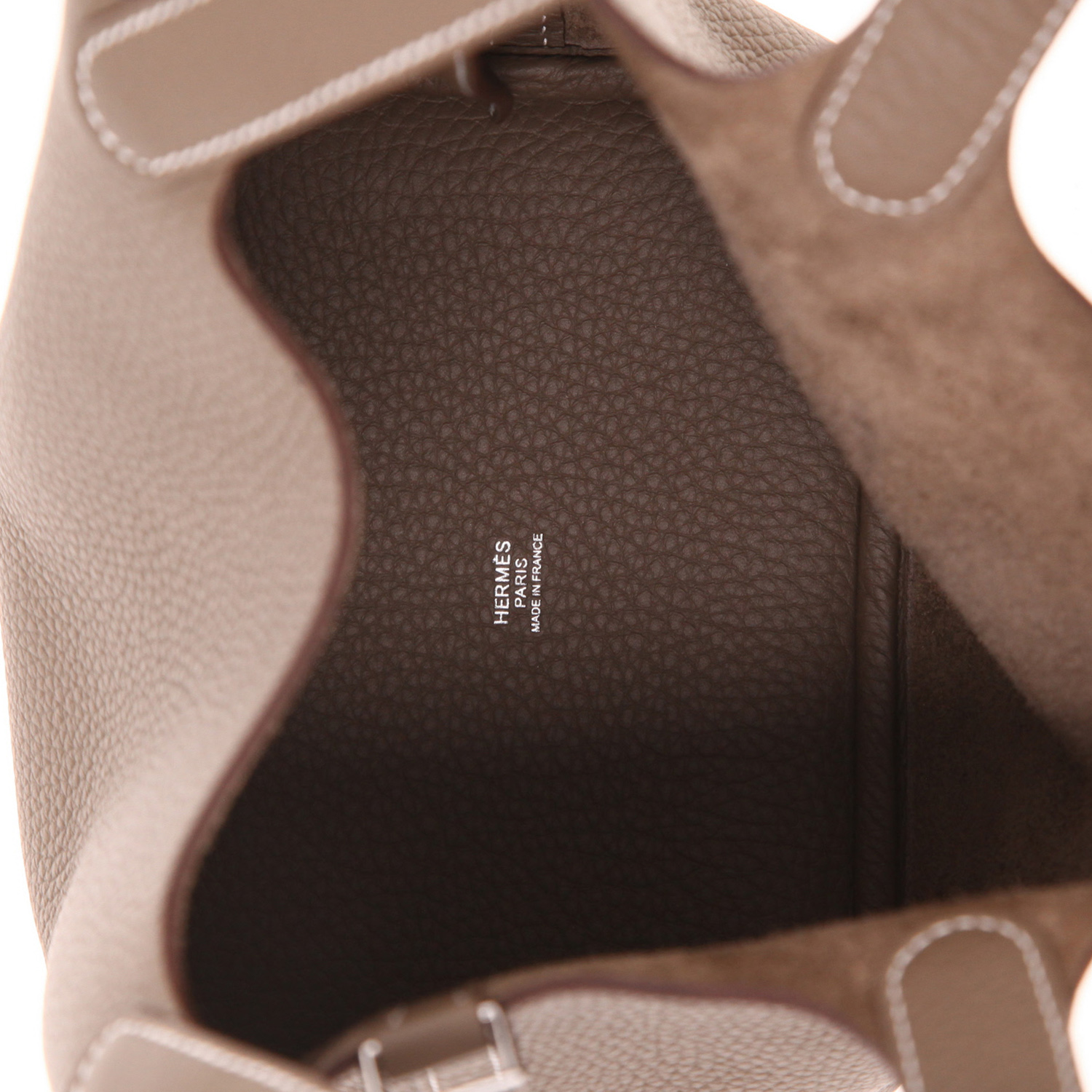 Sac à main Hermès  Picotin 18 cm en cuir togo étoupe - Detail D3