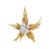 Broche Tiffany 
Co Jean Schlumberger en or jaune, platine et diamants - 00pp thumbnail