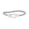 Fred Force 10 large model bracelet in white gold and diamonds - Detail D1 thumbnail