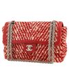 Sac à main Chanel  Timeless en lainage rouge et blanc - 00pp thumbnail