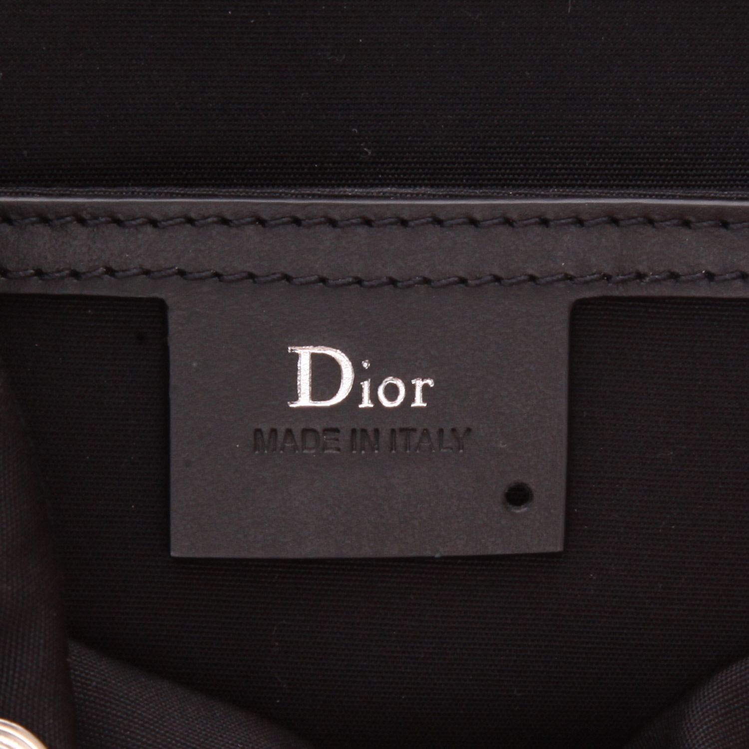 Mochila Dior  Motion en lona roja y cuero negro - Detail D2