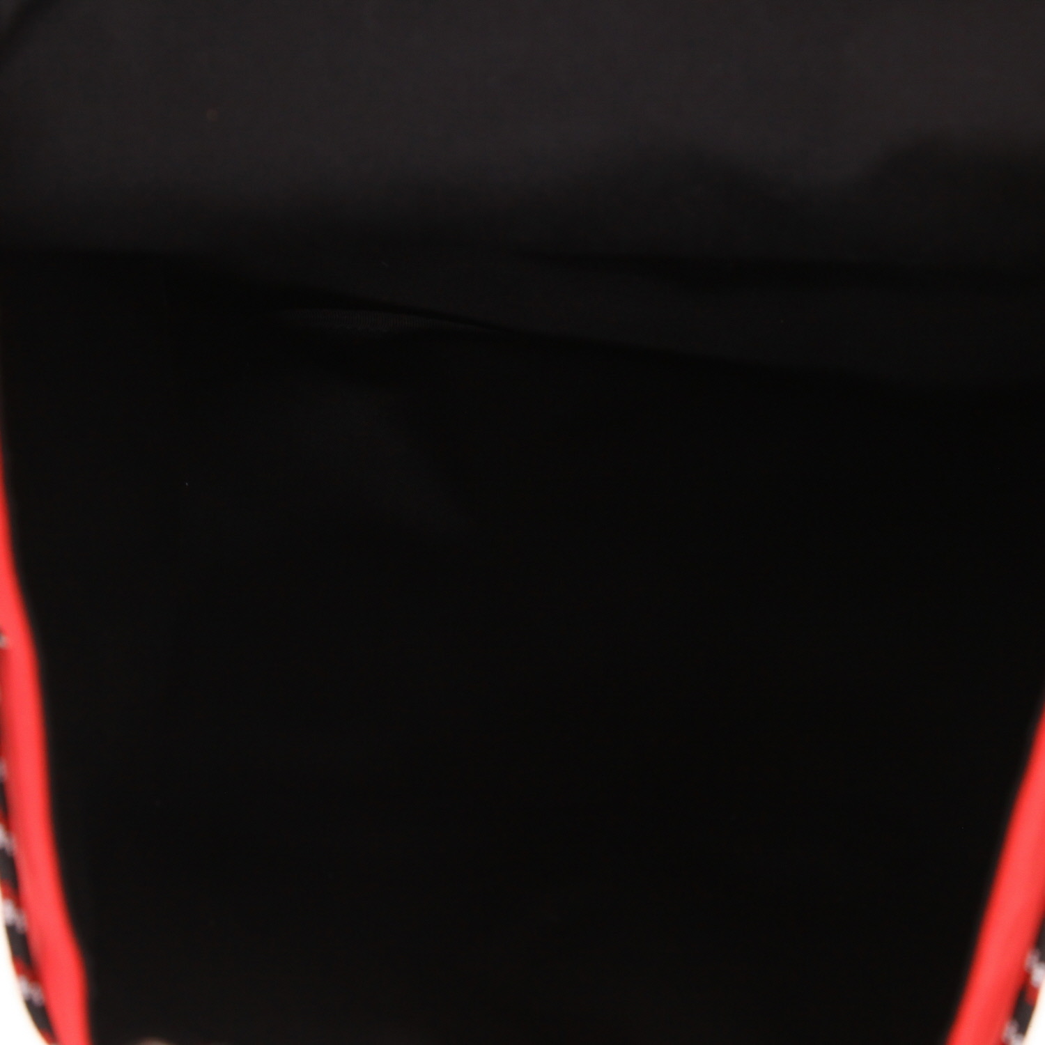 Mochila Dior  Motion en lona roja y cuero negro - Detail D3