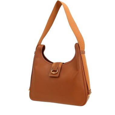 Sac à main Hermès  Tsako en cuir Courchevel gold