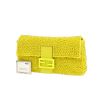 Fendi  Baguette handbag  in yellow canvas  and yellow leather - Detail D4 thumbnail