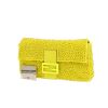 Fendi  Baguette handbag  in yellow canvas  and yellow leather - Detail D5 thumbnail