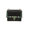 Fendi  Kan I shoulder bag  in black and green leather - 360 thumbnail