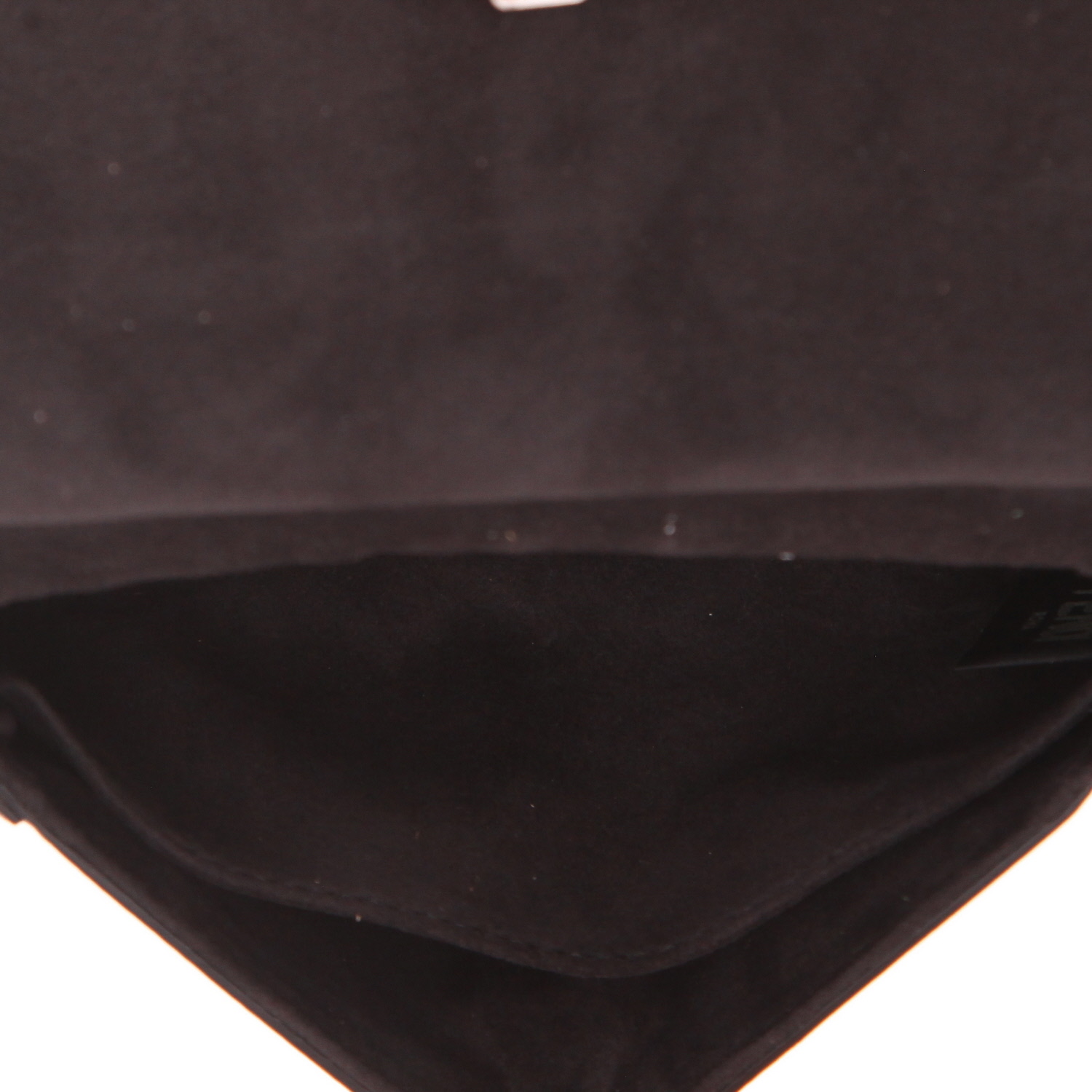 Sac bandoulière Fendi  Baguette en cuir vert-kaki et cuir marron - Detail D3