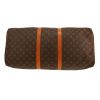 Sac de voyage Louis Vuitton  Keepall 55 en toile monogram marron et cuir naturel - Detail D1 thumbnail