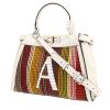 Sac à main Fendi  Peekaboo en cuir blanc et cuir multicolore - 00pp thumbnail