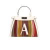 Sac à main Fendi  Peekaboo en cuir blanc et cuir multicolore - 360 thumbnail