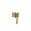 Flexible Cartier Draperie ring in yellow gold and diamonds - 360 thumbnail