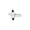 Bague Cartier Menotte en or blanc et onyx - 00pp thumbnail