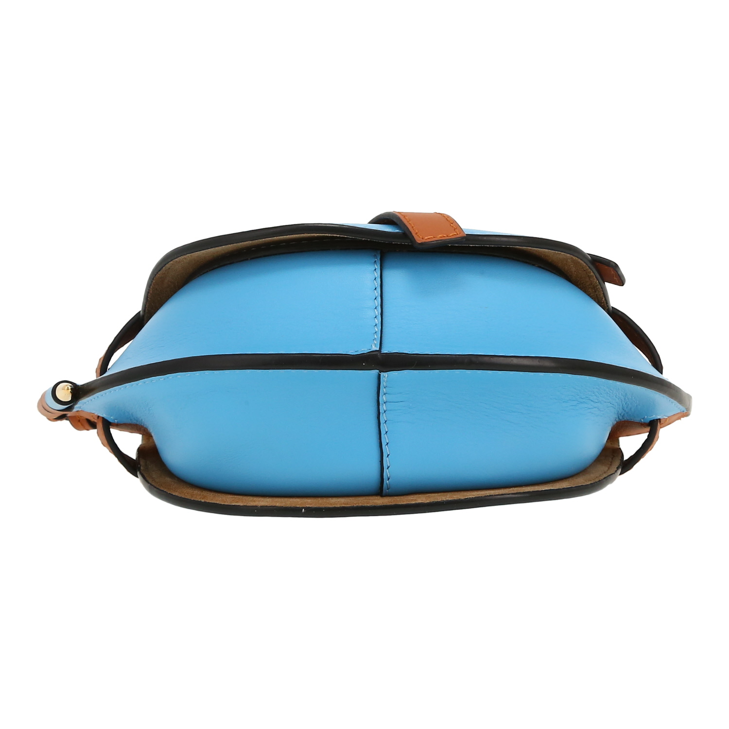 Loewe  Gate shoulder bag  in blue and brown leather - Detail D1