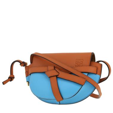 Sac bandoulière Loewe  Gate en cuir bleu et marron