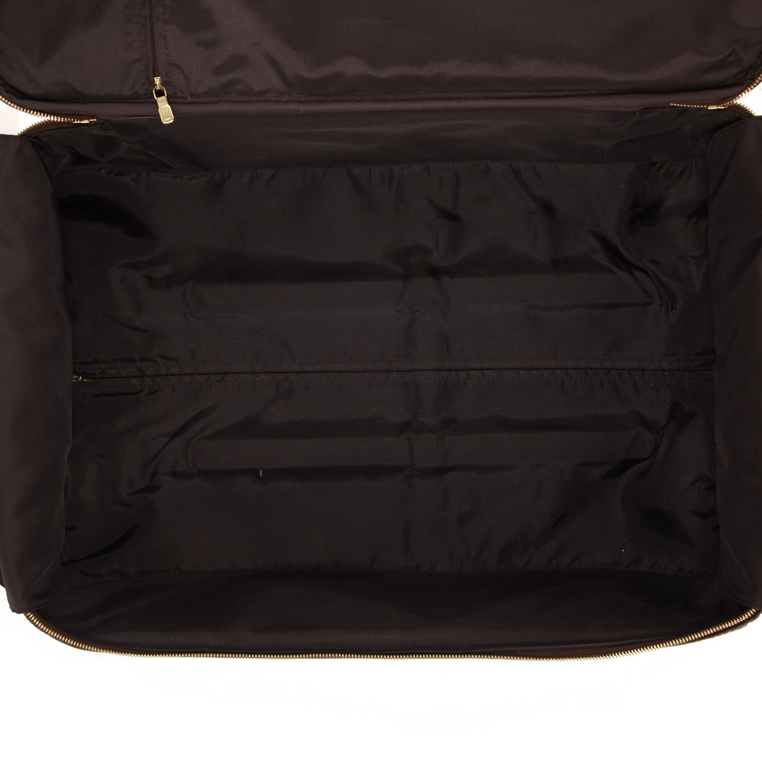 Louis Vuitton  Pegase rigid suitcase  monogram canvas  and beige natural leather - Detail D4
