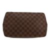Louis Vuitton  Hampstead handbag  in ebene damier canvas  and brown leather - Detail D1 thumbnail