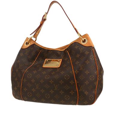 Sac à main Louis Vuitton  Galliera en toile monogram marron et cuir naturel