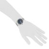 Rolex Oysterdate  in white gold and stainless steel Ref: Rolex - 115234  Circa 2008 - Detail D1 thumbnail