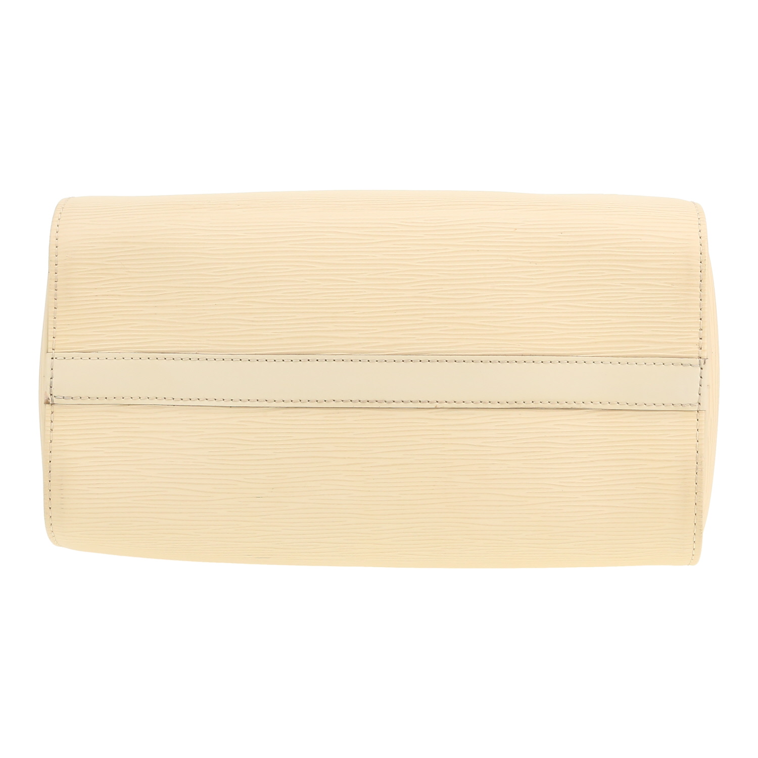 Borsa Louis Vuitton  Speedy 30 in pelle Epi bianco sporco - Detail D1