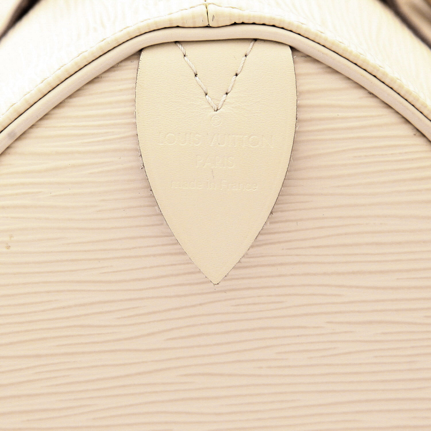 Bolso de mano Louis Vuitton  Speedy 30 en cuero Epi blanquecino - Detail D2