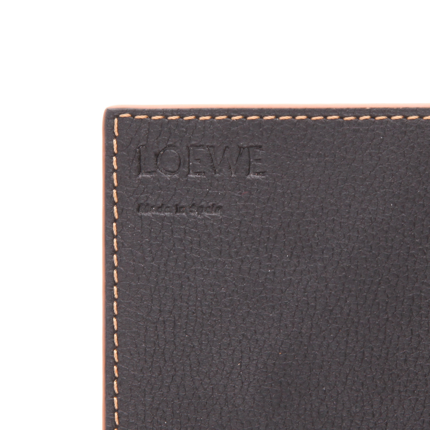 Sac à main Loewe  Woven en cuir tressé bleu-marine - Detail D2