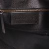 Balenciaga  City shoulder bag  in blue canvas  and black leather - Detail D2 thumbnail