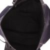 Balenciaga  City shoulder bag  in blue canvas  and black leather - Detail D3 thumbnail