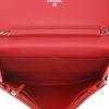 Chanel  Wallet on Chain shoulder bag  in red patent quilted leather - Detail D3 thumbnail