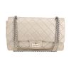 Chanel  2.55 shoulder bag  in silver quilted leather - 360 thumbnail