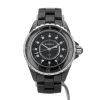 Orologio Chanel J12 in ceramica nera e acciaio Circa 2010 - 360 thumbnail